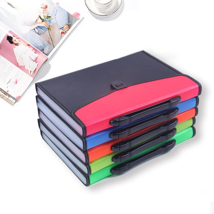 Pacchetto di biglietti con clip di archiviazione in PP, tasca per file portatile a 12 strati, cartella espandibile A4, cartella classificata