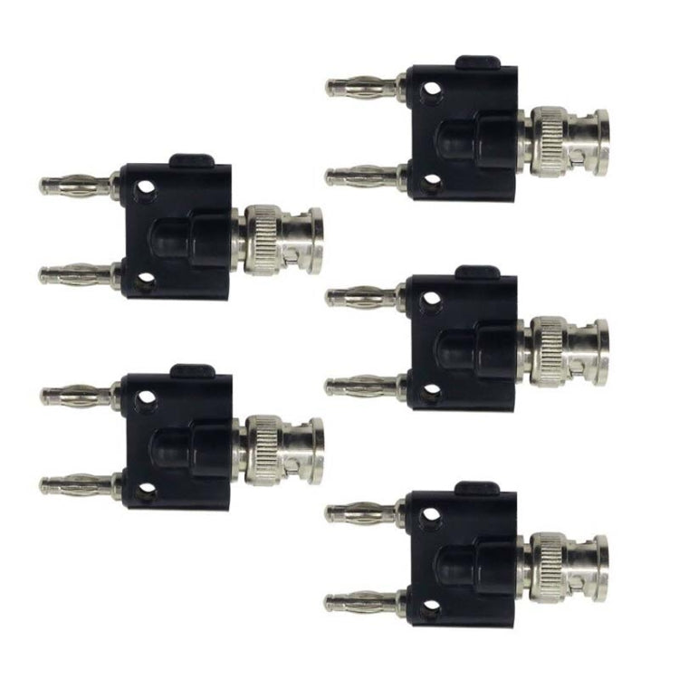 Connettore coassiale adattatore Jack femmina BNC da 5 pezzi a doppio jack femmina a banana RF, BNC Male to Dual Banana Female