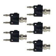 Connettore coassiale adattatore Jack femmina BNC da 5 pezzi a doppio jack femmina a banana RF, BNC Male to Dual Banana Female