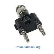 Connettore coassiale adattatore Jack femmina BNC da 5 pezzi a doppio jack femmina a banana RF, BNC Male to Dual Banana Female
