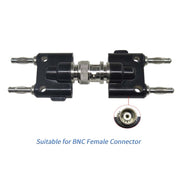 Connettore coassiale adattatore Jack femmina BNC da 5 pezzi a doppio jack femmina a banana RF, BNC Male to Dual Banana Female