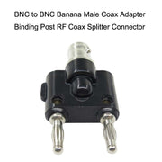 Connettore maschio vincolante adattatore da 5 pezzi BNC femmina a doppia spina a banana, BNC Female To Dual Banana Male
