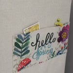 Copertura antipolvere per lavatrice con rullo a tamburo in cotone e lino, 83x60x60cm