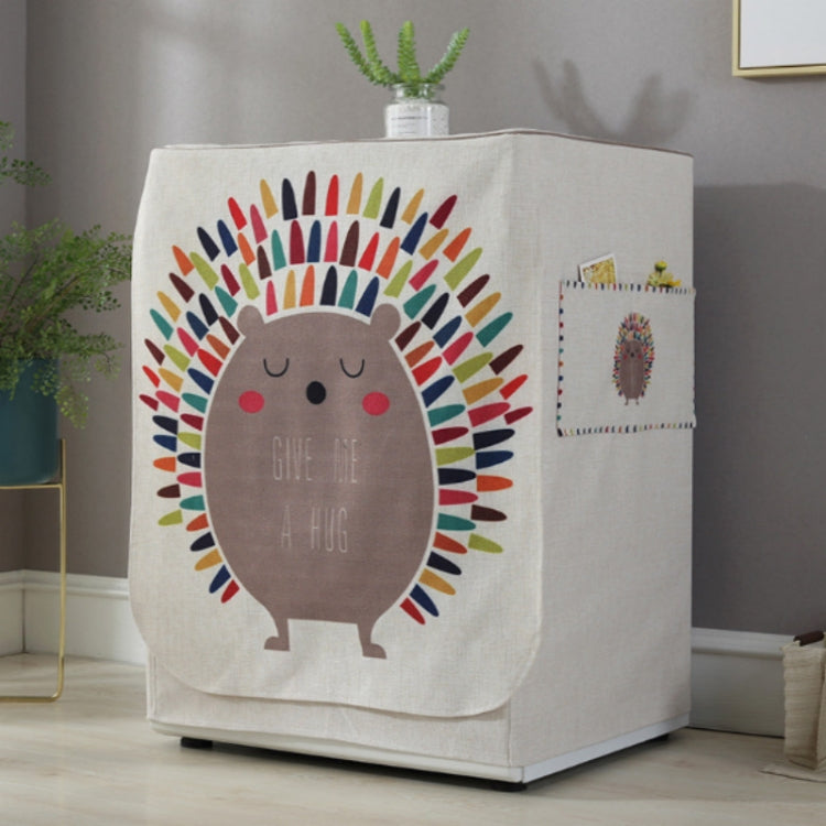 Copertura antipolvere per lavatrice con rullo a tamburo in cotone e lino, 83x60x60cm