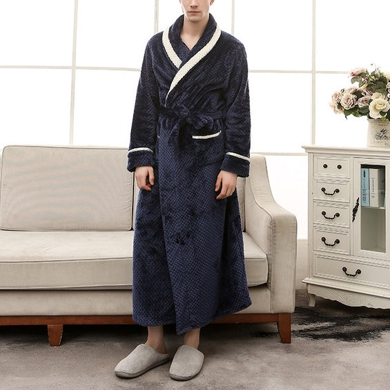 Coppia di modelli Accappatoio in spugna di grandi dimensioni, spesso caldo, paragrafo lungo, Female M, Male M, Female XL, Male XL, Female XXXL, Male XXXL