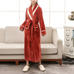 Coppia di modelli Accappatoio in spugna di grandi dimensioni, spesso caldo, paragrafo lungo, Female M, Male M, Female XL, Male XL, Female XXXL, Male XXXL