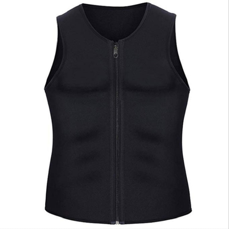 Abbigliamento fitness da uomo con cerniera, gilet addominale, corsetto, S, M, L, XL, XXL, XXXL