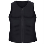 Gilet addominale fitness uomo con cerniera