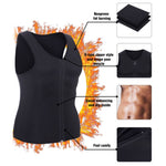 Gilet addominale fitness uomo con cerniera