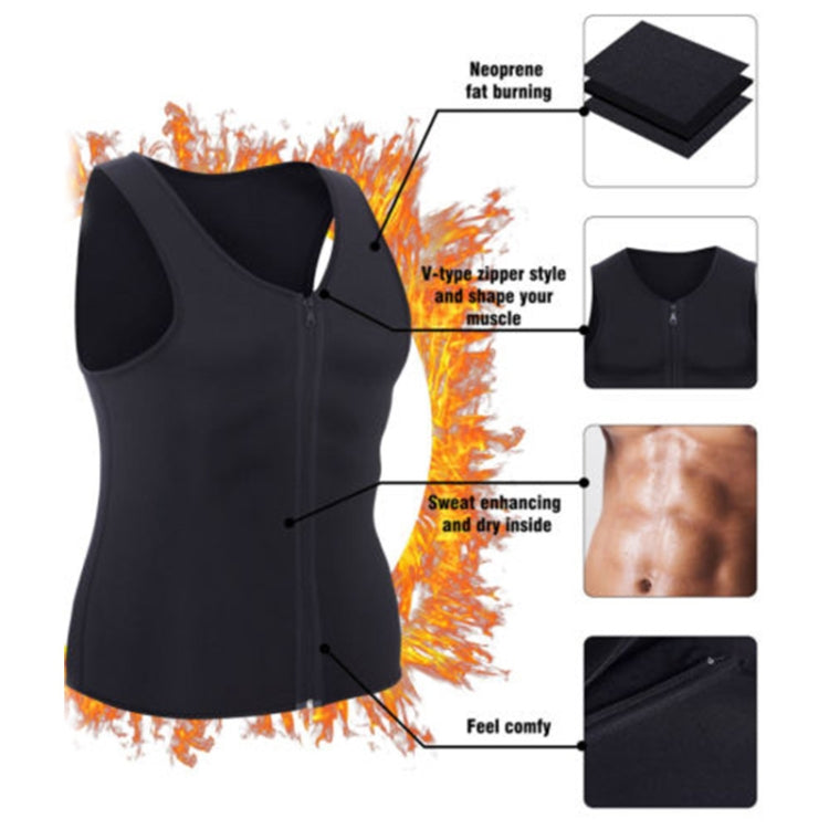 Gilet addominale fitness uomo con cerniera