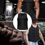 Abbigliamento fitness da uomo con cerniera, gilet addominale, corsetto, S, M, L, XL, XXL, XXXL