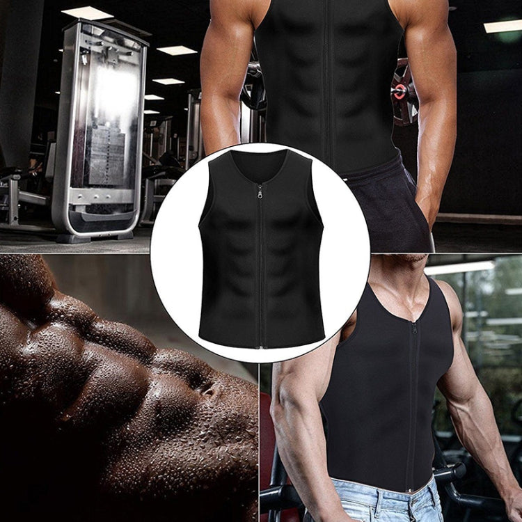 Gilet addominale fitness uomo con cerniera