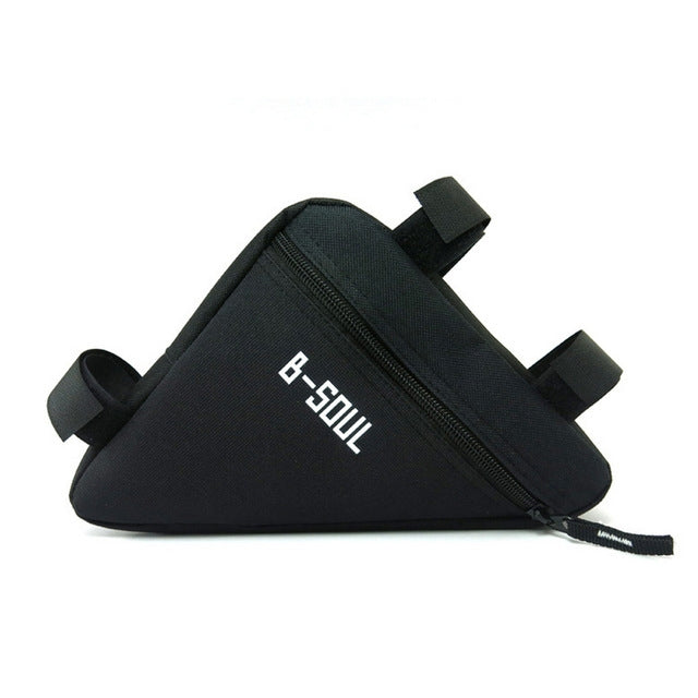 Borsa da bici triangolare Telaio a tubo anteriore Borse da bicicletta da ciclismo Borsa da strada MTB impermeabile con supporto per sella