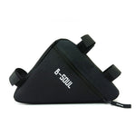 Borsa da bici triangolare Telaio a tubo anteriore Borse da bicicletta da ciclismo Borsa da strada MTB impermeabile con supporto per sella