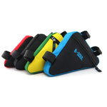 Borsa da bici triangolare Telaio a tubo anteriore Borse da bicicletta da ciclismo Borsa da strada MTB impermeabile con supporto per sella