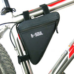 Borsa da bici triangolare Telaio a tubo anteriore Borse da bicicletta da ciclismo Borsa da strada MTB impermeabile con supporto per sella