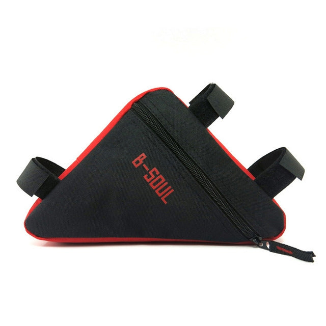 Borsa da bici triangolare Telaio a tubo anteriore Borse da bicicletta da ciclismo Borsa da strada MTB impermeabile con supporto per sella