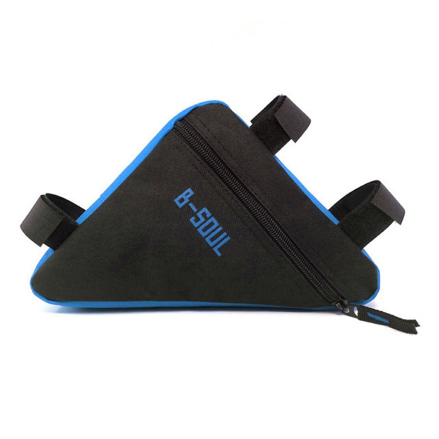 Borsa da bici triangolare Telaio a tubo anteriore Borse da bicicletta da ciclismo Borsa da strada MTB impermeabile con supporto per sella