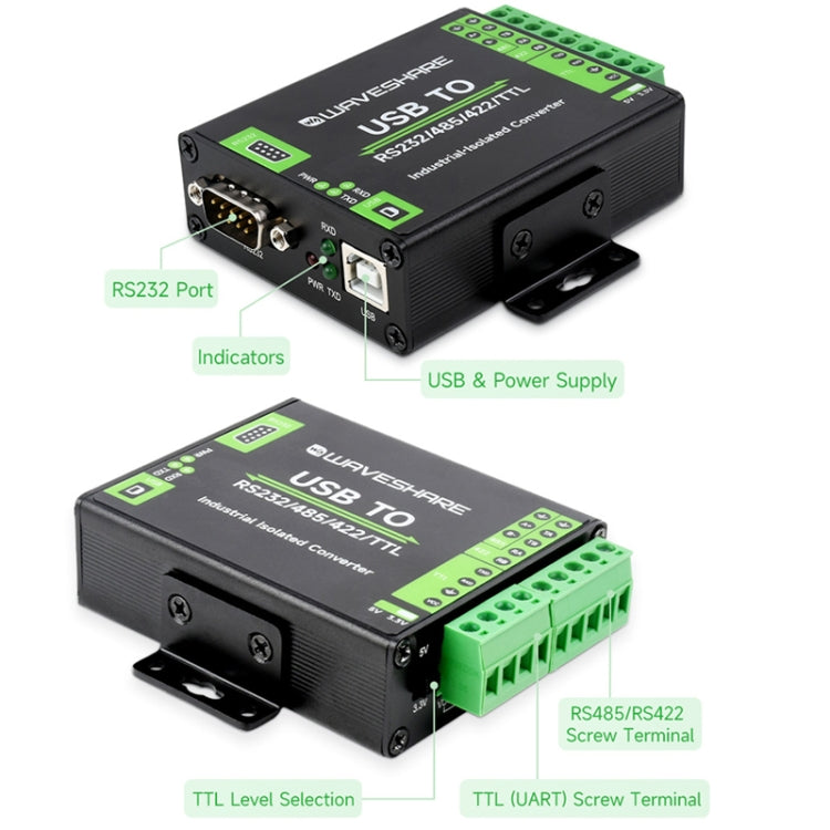 Convertitore isolamento USB a RS232/485/422/TTL FT232RNL