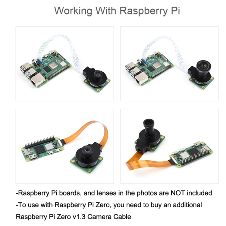 Per fotocamera Raspberry Pi M12, sensore IMX477R da 12,3 MP, modulo fotocamera ad alta sensibilità, 23945