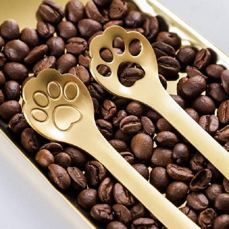 Cucchiaio da dessert per torta da dessert creativo con artiglio di gatto in acciaio inossidabile, Cat Claw Spoon Silver, Hollow Cat Claw Spoon Silver, Cat Claw Spoon Gold, Hollow Cat Claw Spoon Gold, Cat Claw Spoon Rose Gold                            ...