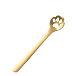 Cucchiaio da dessert per torta da dessert creativo con artiglio di gatto in acciaio inossidabile, Cat Claw Spoon Silver, Hollow Cat Claw Spoon Silver, Cat Claw Spoon Gold, Hollow Cat Claw Spoon Gold, Cat Claw Spoon Rose Gold                            ...