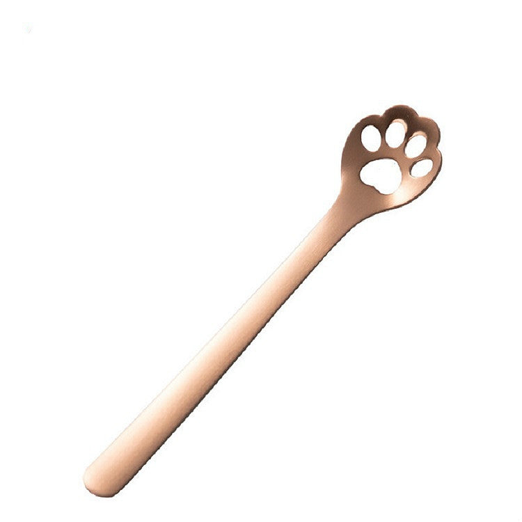 Cucchiaio da dessert per torta da dessert creativo con artiglio di gatto in acciaio inossidabile, Cat Claw Spoon Silver, Hollow Cat Claw Spoon Silver, Cat Claw Spoon Gold, Hollow Cat Claw Spoon Gold, Cat Claw Spoon Rose Gold                            ...