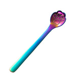 Cucchiaio da dessert per torta da dessert creativo con artiglio di gatto in acciaio inossidabile, Cat Claw Spoon Silver, Hollow Cat Claw Spoon Silver, Cat Claw Spoon Gold, Hollow Cat Claw Spoon Gold, Cat Claw Spoon Rose Gold                            ...