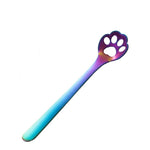 Cucchiaio da dessert per torta da dessert creativo con artiglio di gatto in acciaio inossidabile, Cat Claw Spoon Silver, Hollow Cat Claw Spoon Silver, Cat Claw Spoon Gold, Hollow Cat Claw Spoon Gold, Cat Claw Spoon Rose Gold                            ...