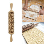 2 mattarelli natalizi in rilievo per biscotti, pasta per torta fondente, rullo inciso