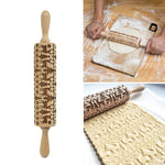 2 mattarelli natalizi in rilievo per biscotti, pasta per torta fondente, rullo inciso