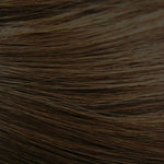 Parrucca soffice naturale in lana da donna con capelli lunghi e frangia, Pink Brown (Brown On Top) 54CM, Haze Blue (Black On Top ) 54CM, Cold Brown 54CM, Black Brown 54CM