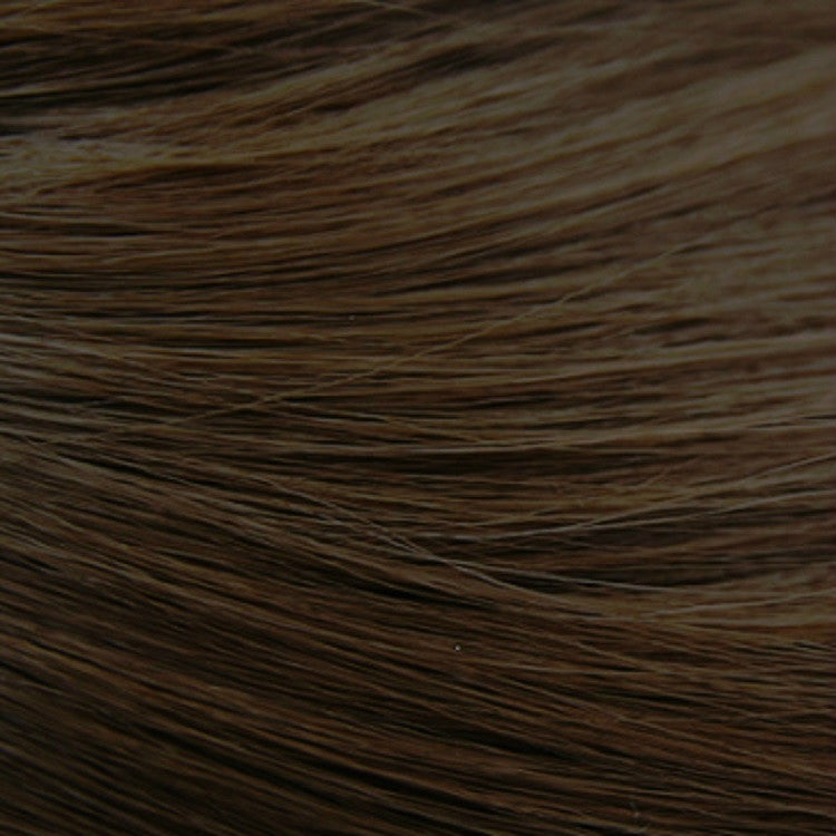 Parrucca soffice naturale in lana da donna con capelli lunghi e frangia, Pink Brown (Brown On Top) 54CM, Haze Blue (Black On Top ) 54CM, Cold Brown 54CM, Black Brown 54CM