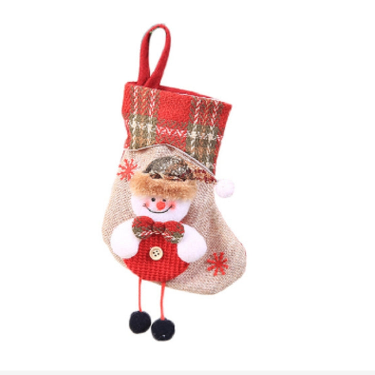 2 mini sacchetti regalo per calze di Natale, decorazioni natalizie per feste in casa
