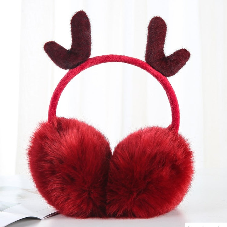 Paraorecchie in peluche con corna caldo e morbido