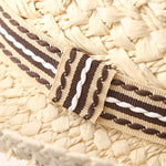 Cappello da sole da spiaggia Panama in paglia estiva in stile britannico, Children's Models (53-54cm, Adult Models (56-58cm)