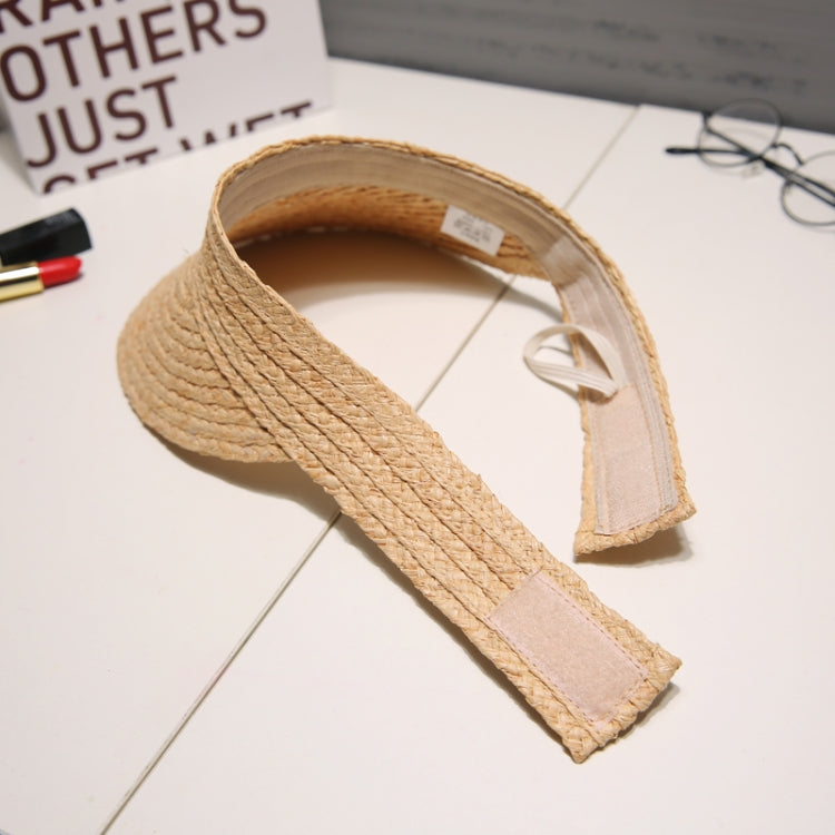 Cappello da donna con visiera regolabile incollabile per esterno in paglia