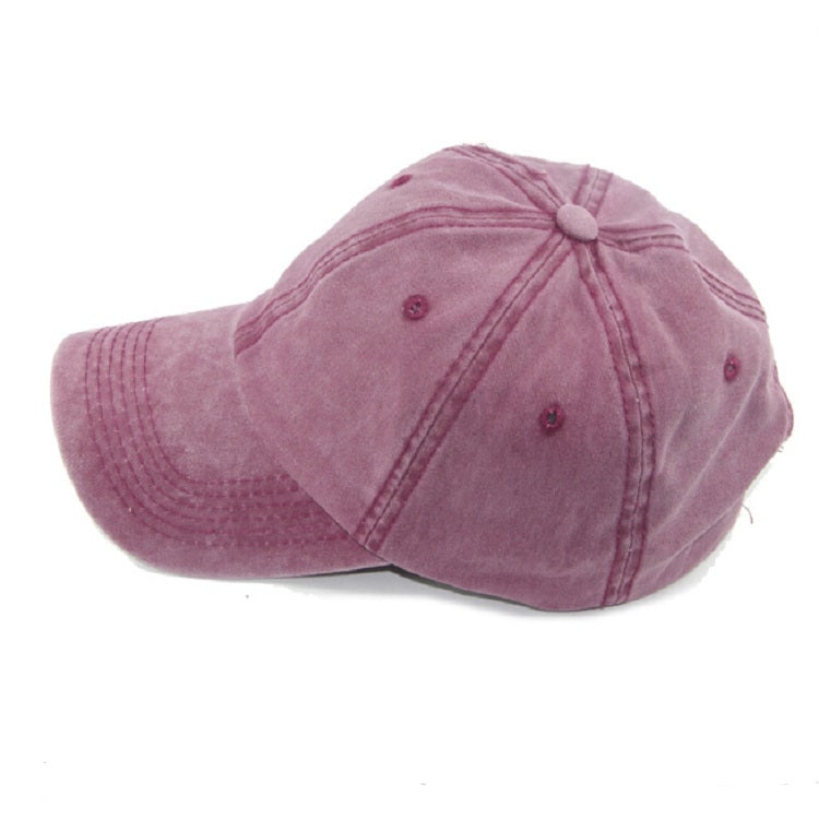 Cappello Hip Hop da donna in cotone purificato lavabile tinta unita, Adjustable 50-60cm