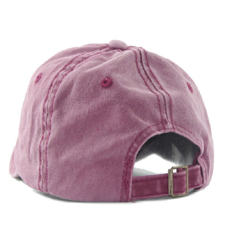 Cappello Hip Hop da donna in cotone purificato lavabile tinta unita, Adjustable 50-60cm