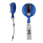 2 porta ID con fibbia facile da tirare, porta volto sorridente, targhetta identificativa, porta badge retrattile