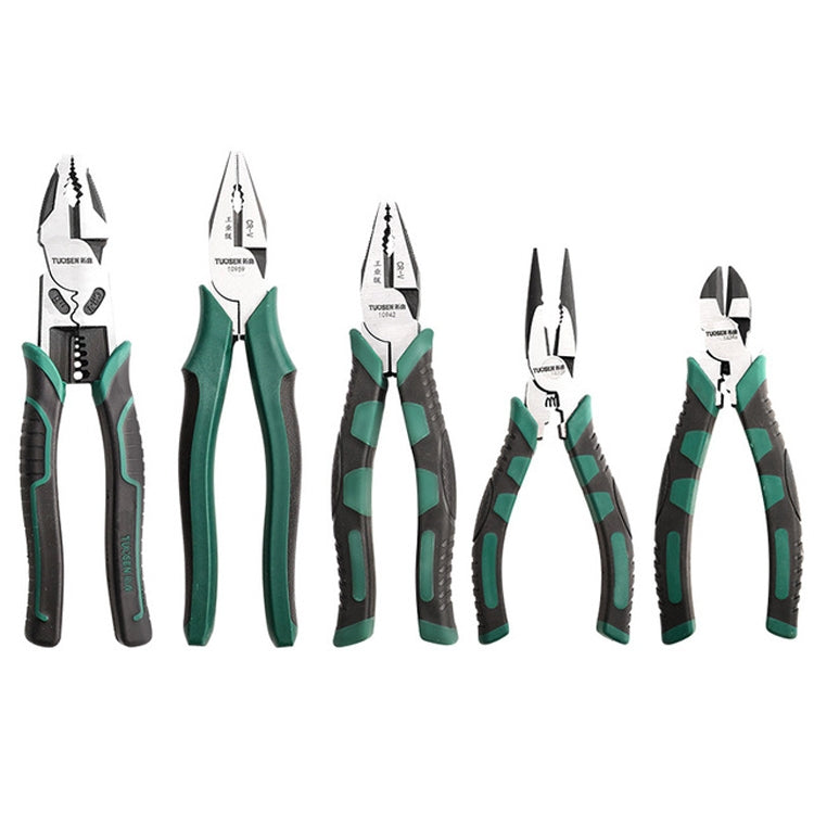 TUOSEN Pinza piatta multifunzionale per crimpare e spelare, con risparmio di manodopera, tagliafili manuali, 14339 6 Inch, 14346 6 Inch, 10942 8 Inch, 10959 9 Inch, 11116 9 Inch