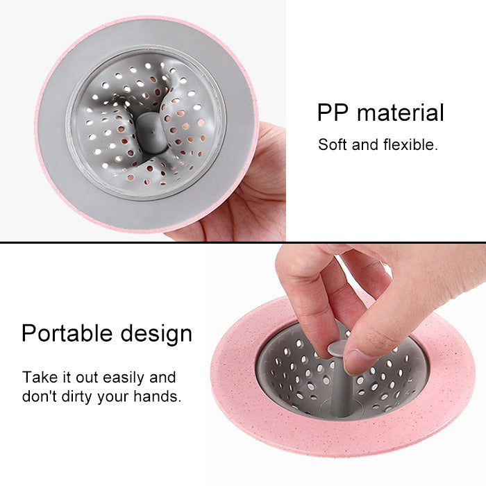 Vanzlife Filtro per lavastoviglie, Scarico a pavimento per piscina, Cucina domestica, Anti-bloccaggio, Anti-sigillo, Borsa per rete di lavaggio, Filtro fognario, Pink, Blue, Apricot