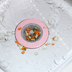 Vanzlife Filtro per lavastoviglie, Scarico a pavimento per piscina, Cucina domestica, Anti-bloccaggio, Anti-sigillo, Borsa per rete di lavaggio, Filtro fognario, Pink, Blue, Apricot