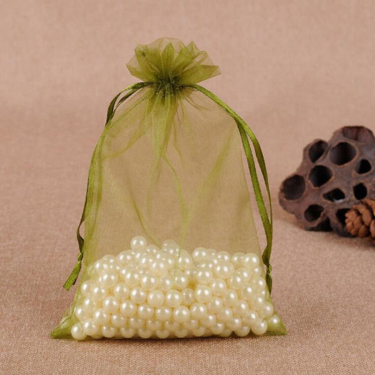 100 sacchetti regalo per gioielli, sacchetti in organza per matrimoni, feste di compleanno, sacchetti estraibili, 7X9cm