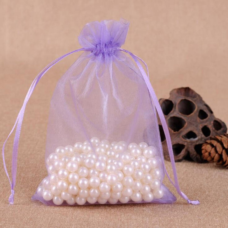 100 sacchetti regalo per gioielli, sacchetti in organza per matrimoni, feste di compleanno, sacchetti estraibili, 7X9cm