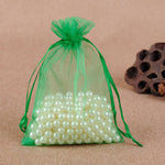 100 sacchetti regalo per gioielli, sacchetti in organza per matrimoni, feste di compleanno, sacchetti estraibili, 7X9cm