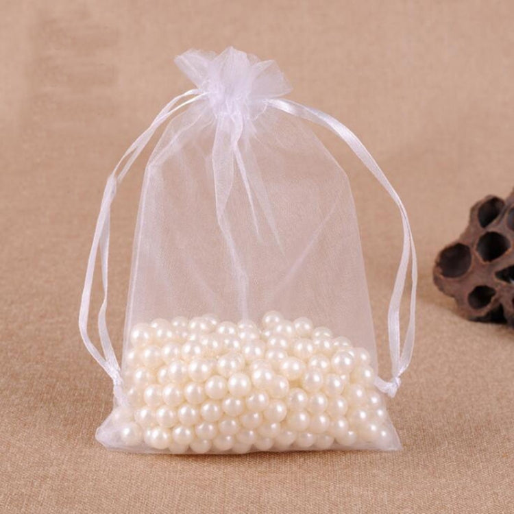 100 sacchetti regalo per gioielli, sacchetti in organza per matrimoni, feste di compleanno, sacchetti estraibili, 10x15cm