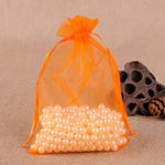 100 sacchetti regalo per gioielli, sacchetti in organza per matrimoni, feste di compleanno, sacchetti estraibili, 10x15cm