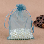 100 sacchetti regalo per gioielli, sacchetti in organza per matrimoni, feste di compleanno, sacchetti estraibili, 10x15cm
