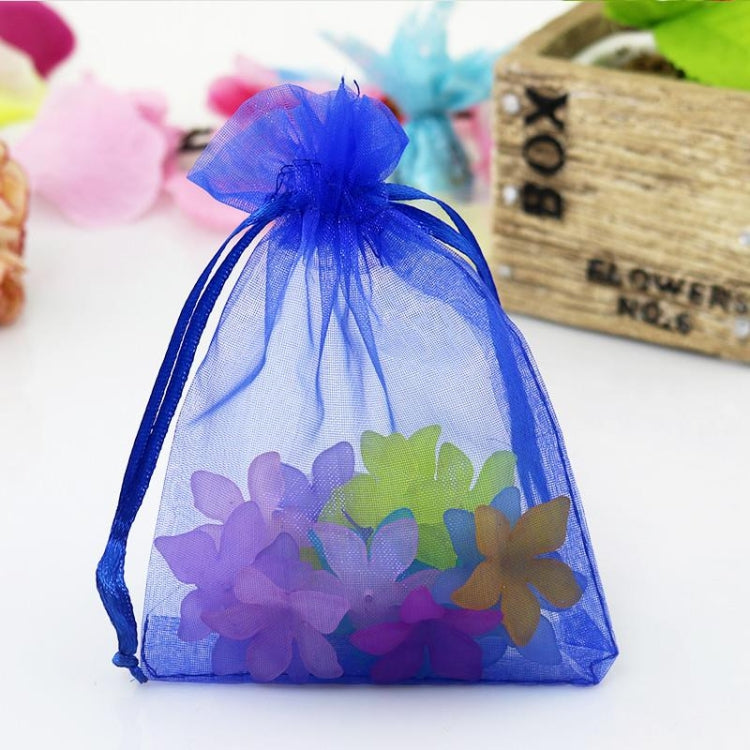 100 sacchetti regalo per gioielli, sacchetti in organza per matrimoni, feste di compleanno, sacchetti estraibili, 13X18cm